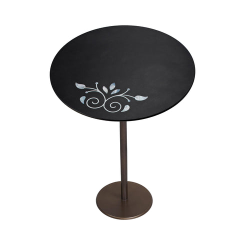 Accent Table with Mother of Pearl Inlay
